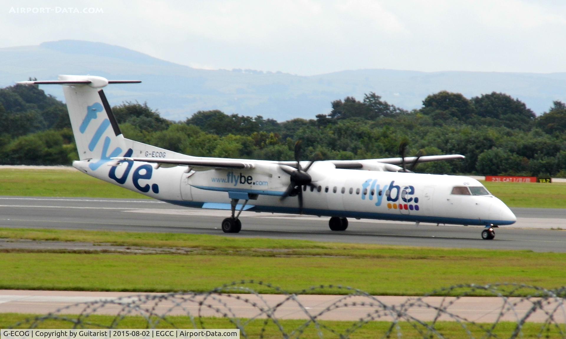 G-ECOG, 2008 De Havilland Canada DHC-8-402Q Dash 8 C/N 4220, At Manchester