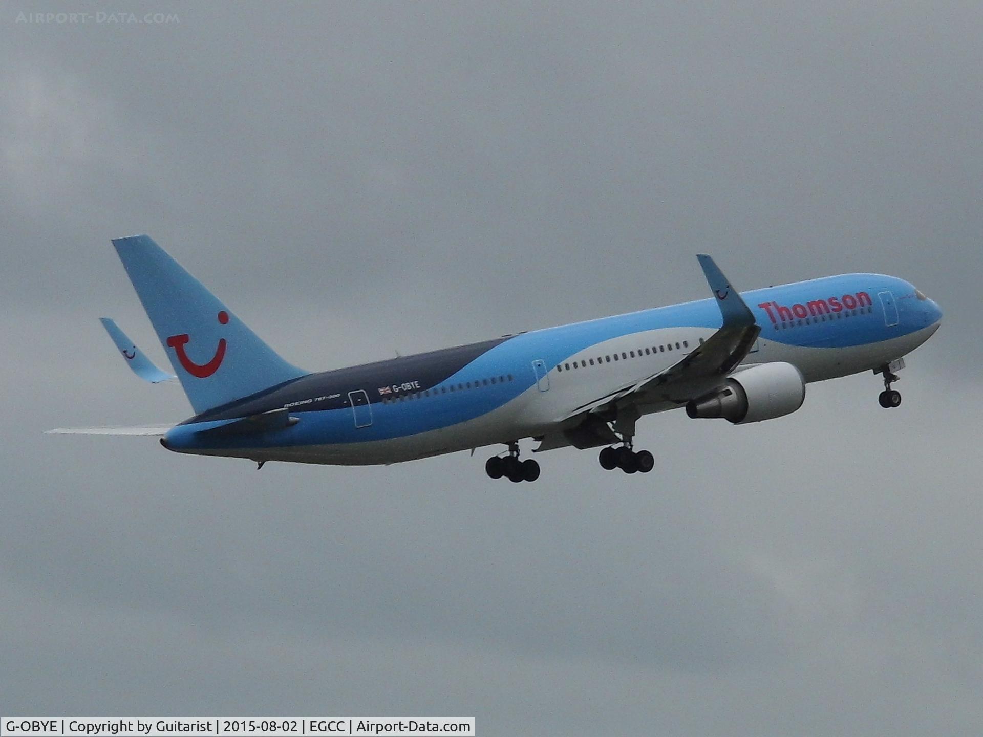 G-OBYE, 1998 Boeing 767-304/ER C/N 28979, At Manchester