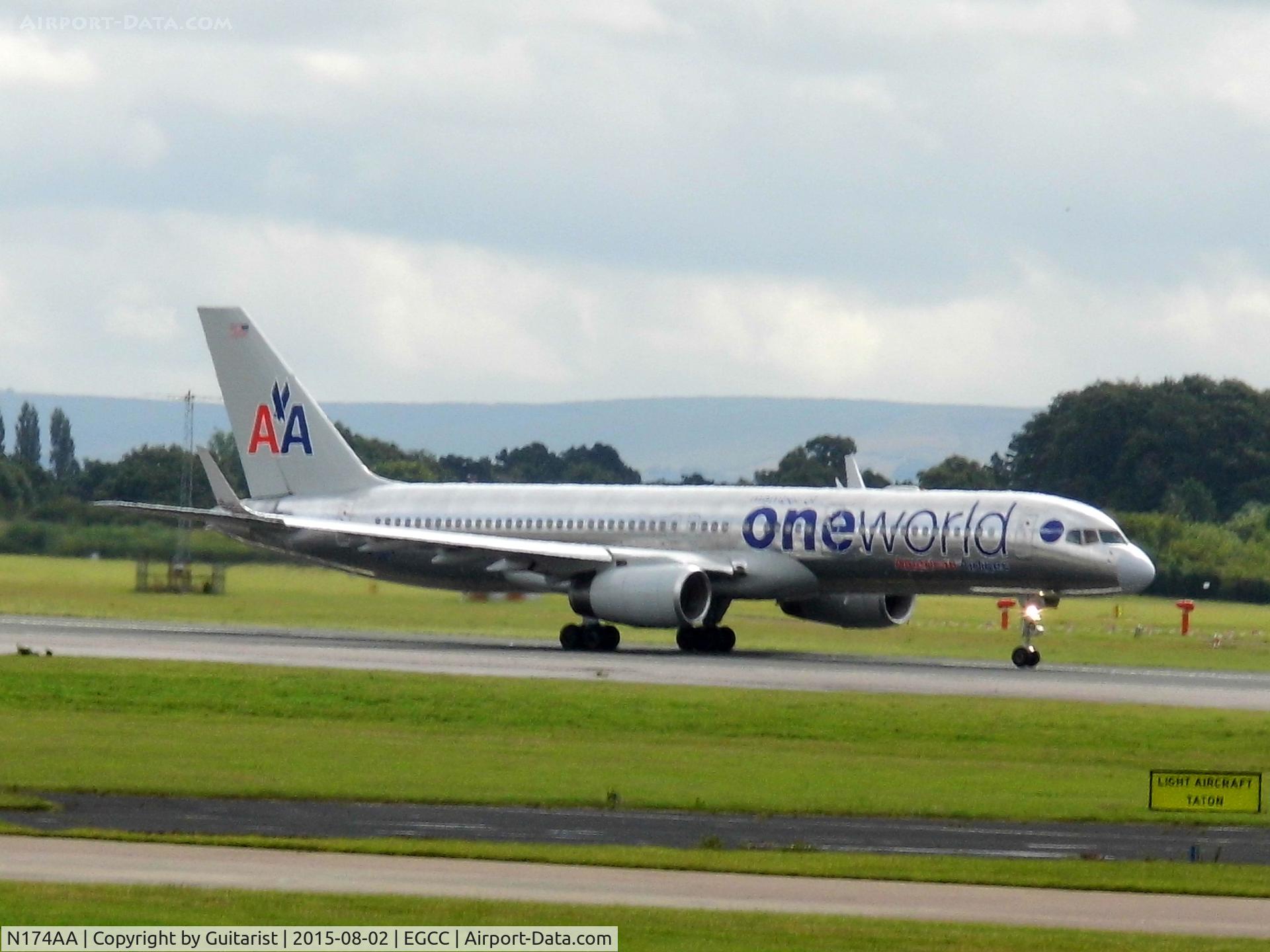 N174AA, 2002 Boeing 757-223 C/N 31308, At Manchester