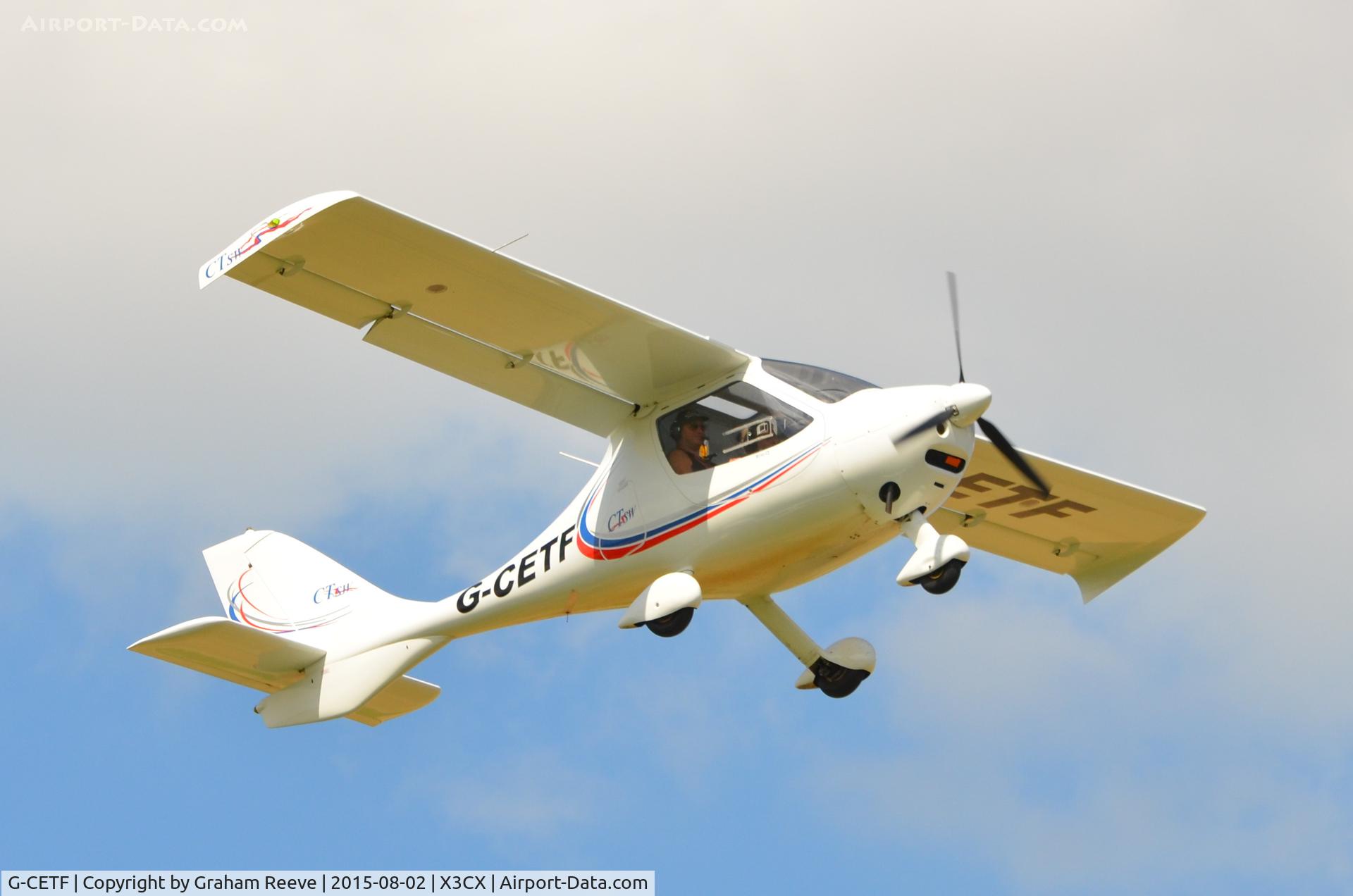 G-CETF, 2007 Flight Design CTSW C/N 8318, Departing from Northrepps.