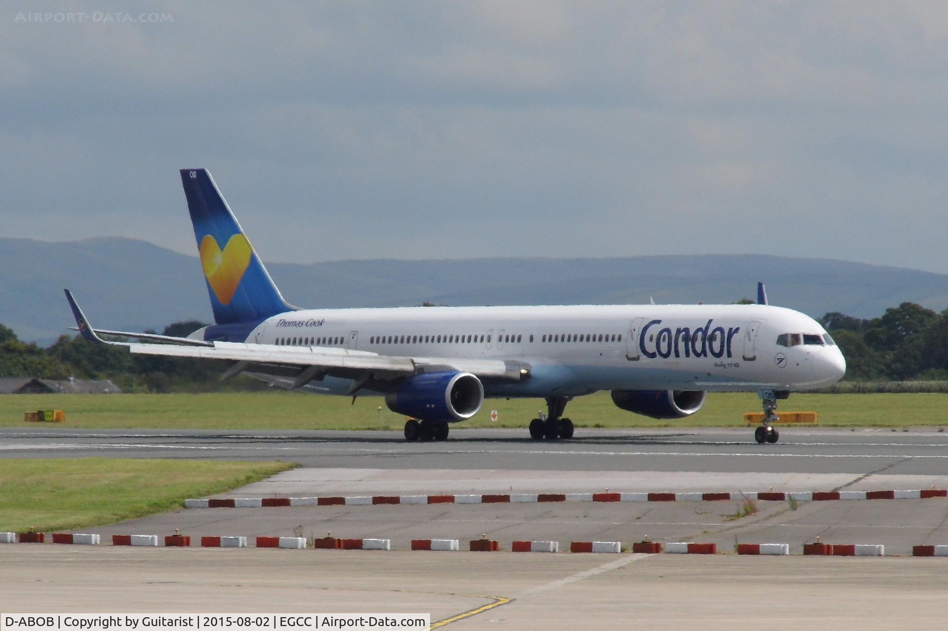 D-ABOB, 1998 Boeing 757-330 C/N 29017, At Manchester