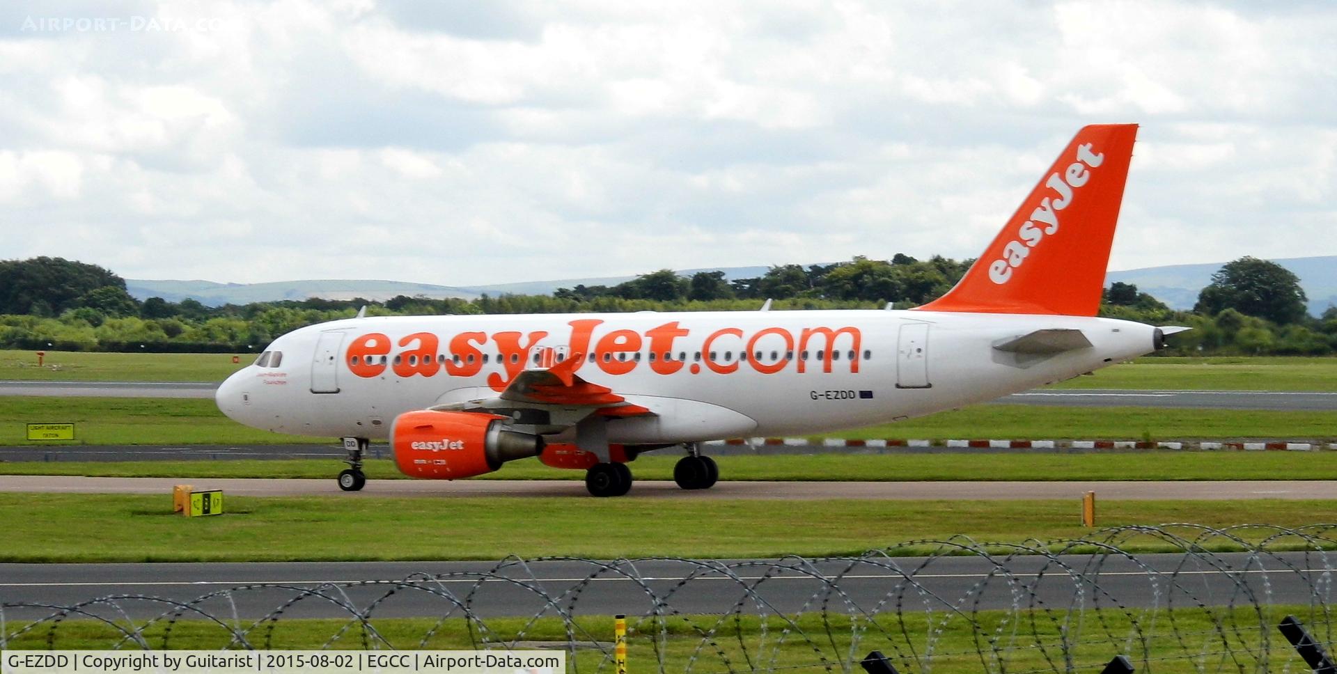 G-EZDD, 2008 Airbus A319-111 C/N 3442, At Manchester