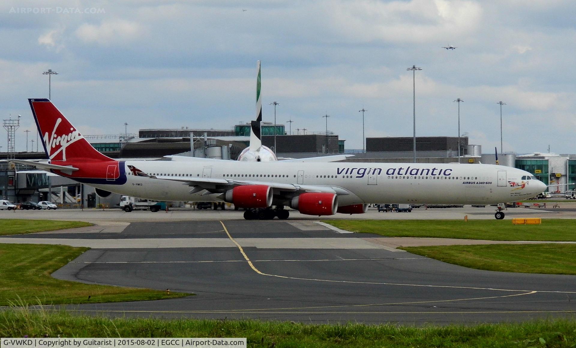 G-VWKD, 2005 Airbus A340-642 C/N 706, At Manchester