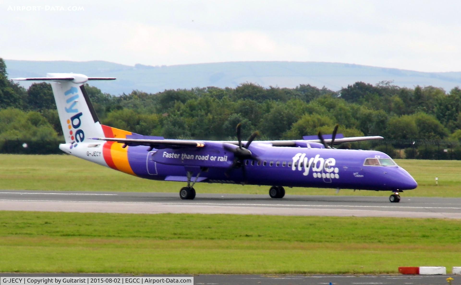 G-JECY, 2007 De Havilland Canada DHC-8-402Q Dash 8 C/N 4157, At Manchester
