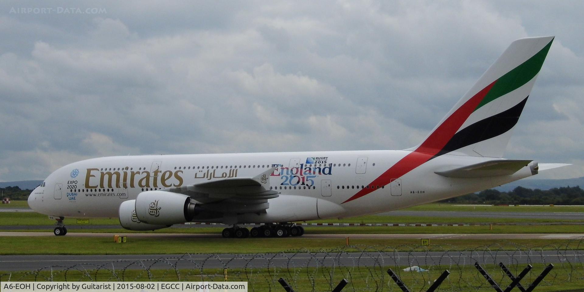 A6-EOH, 2014 Airbus A380-861 C/N 174, At Manchester