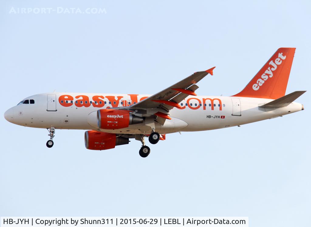 HB-JYH, 2011 Airbus A319-111 C/N 4787, Landing rwy 25R