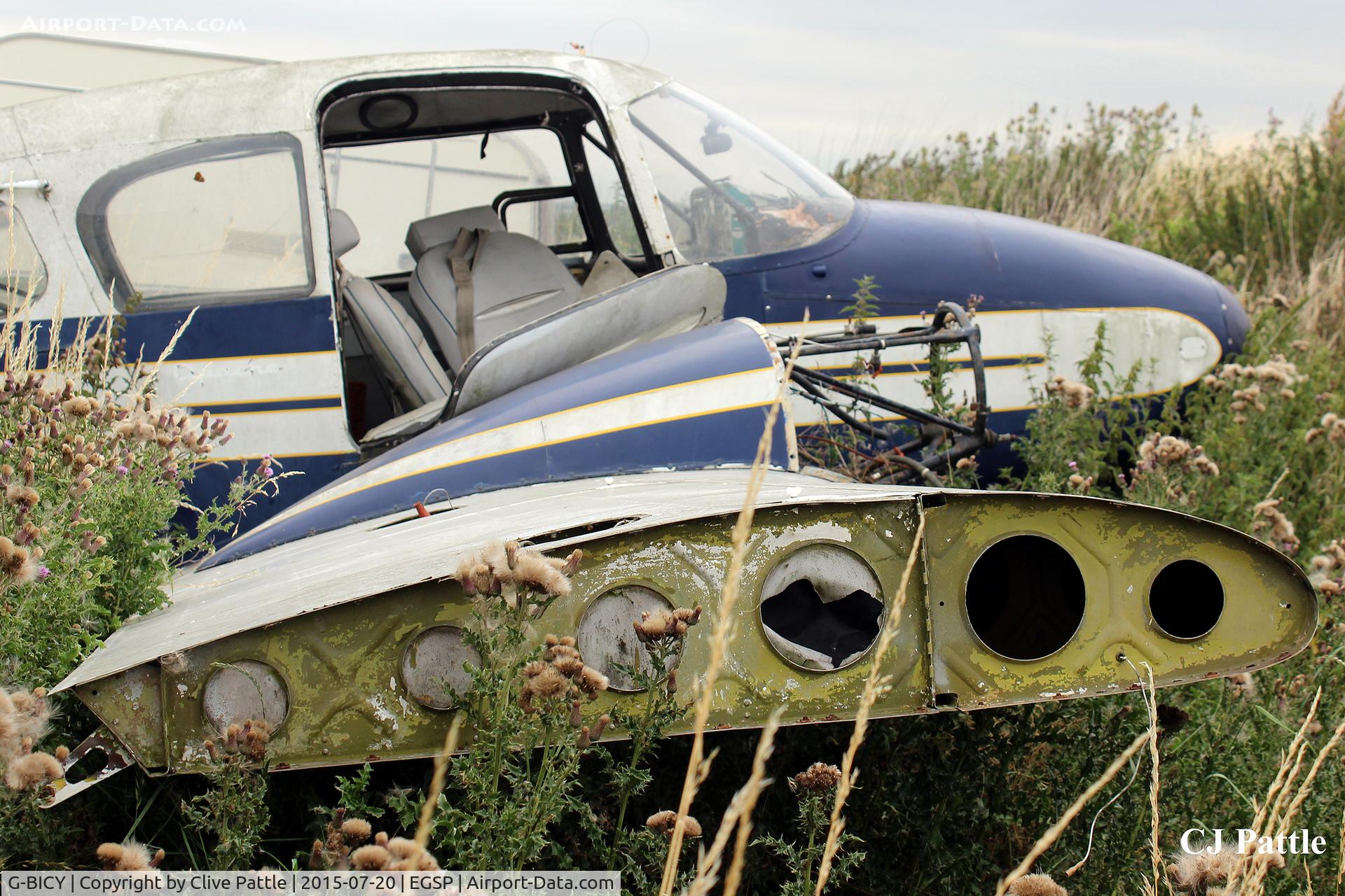 G-BICY, 1960 Piper PA-23-160 Apache C/N 23-1640, Long time dumped resident slowly deteriorates at Sibson EGSP