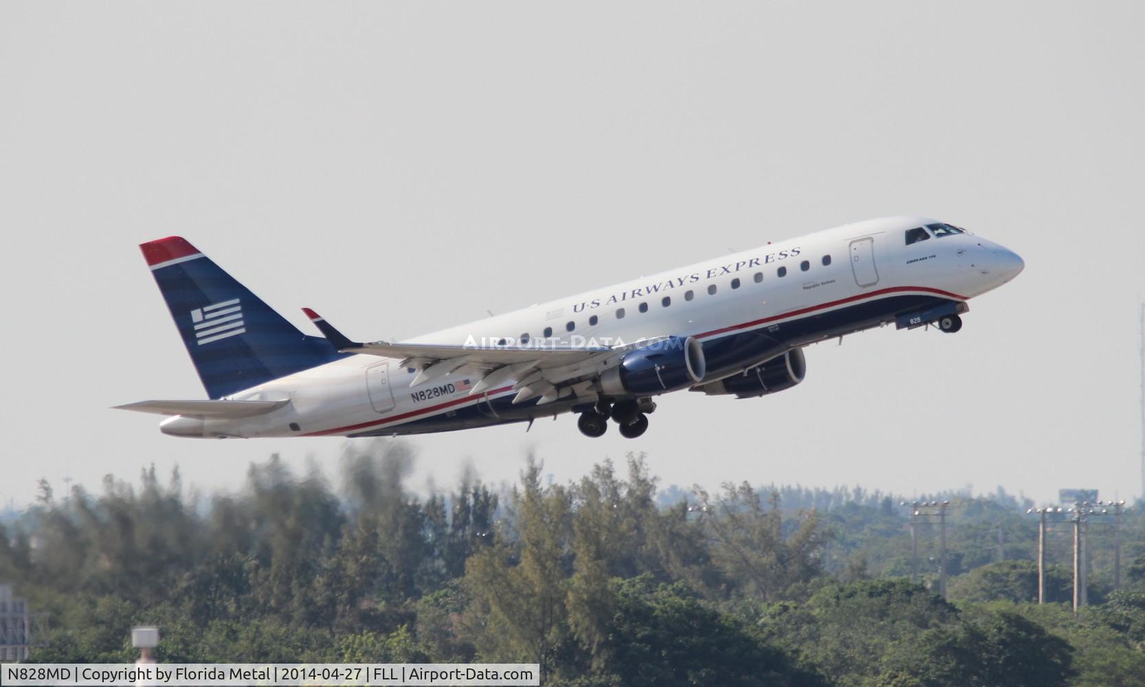 N828MD, 2005 Embraer 170SU (ERJ-170-100SU) C/N 17000048, USAirways Express