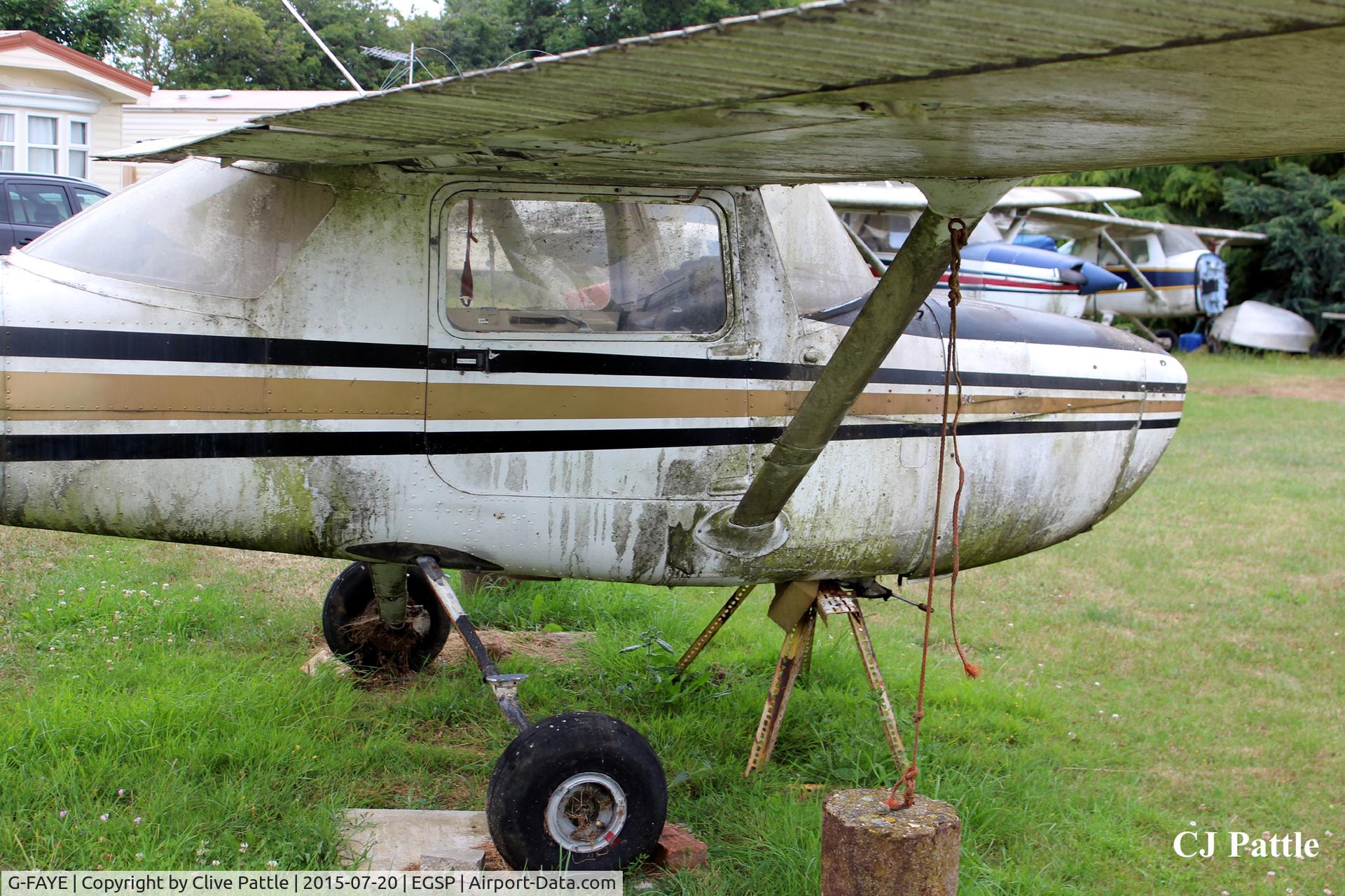 G-FAYE, 1976 Reims F150M C/N 1252, Wreck of FAYE at Sibson EGSP