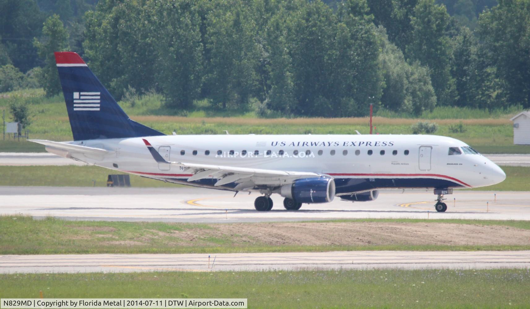 N829MD, 2005 Embraer 170SU (ERJ-170-100SU) C/N 17000049, USAirways Express
