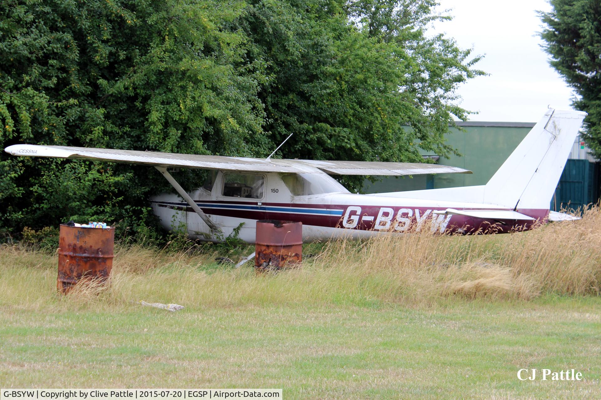 G-BSYW, 1976 Cessna 150M C/N 150-78446, Dumped and discarded at Sibson EGSP