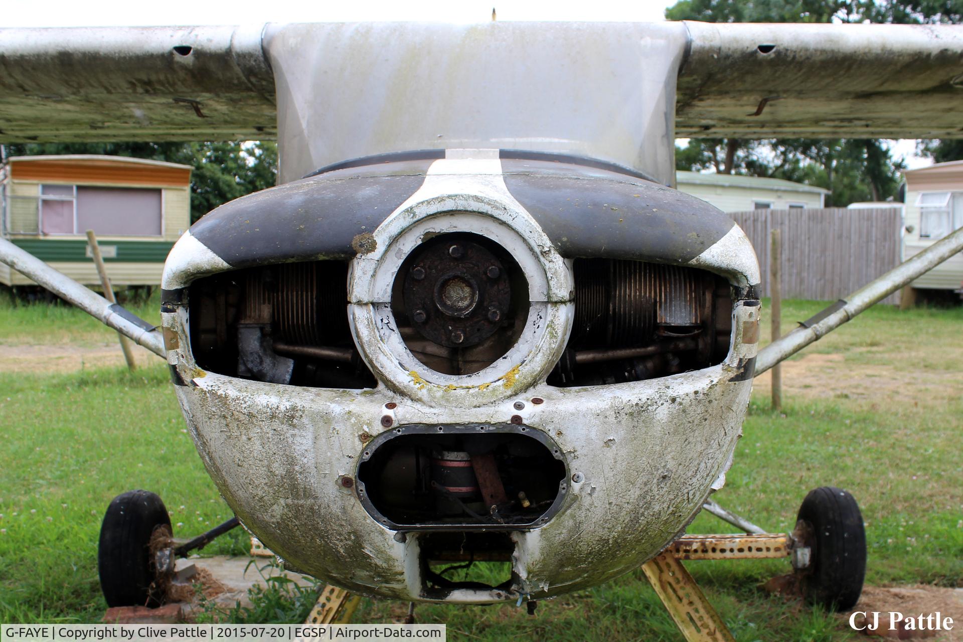G-FAYE, 1976 Reims F150M C/N 1252, Nose shot at Sibson EGSP