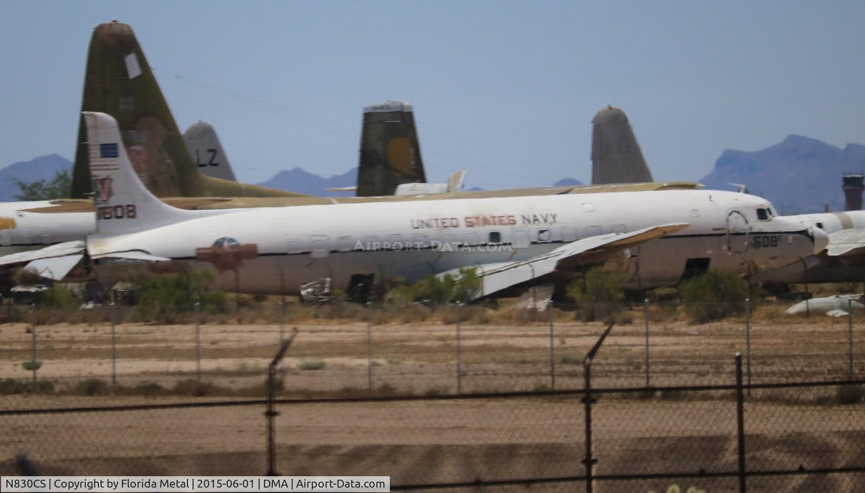 N830CS, 1953 Douglas C-118A Liftmaster (R6D-1) C/N 43711, C-118B in a private boneyard