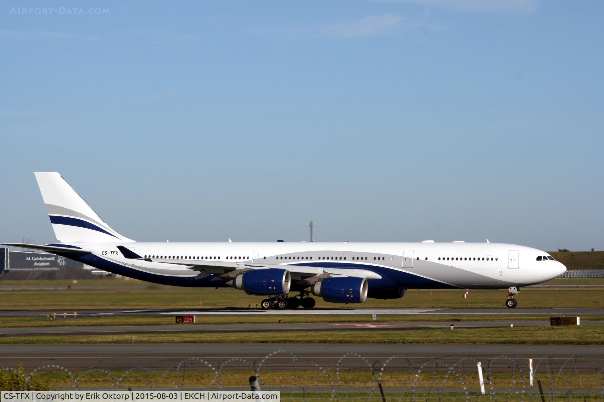 CS-TFX, 2008 Airbus A340-541 C/N 912, CS-TFX taking off rw 22R
