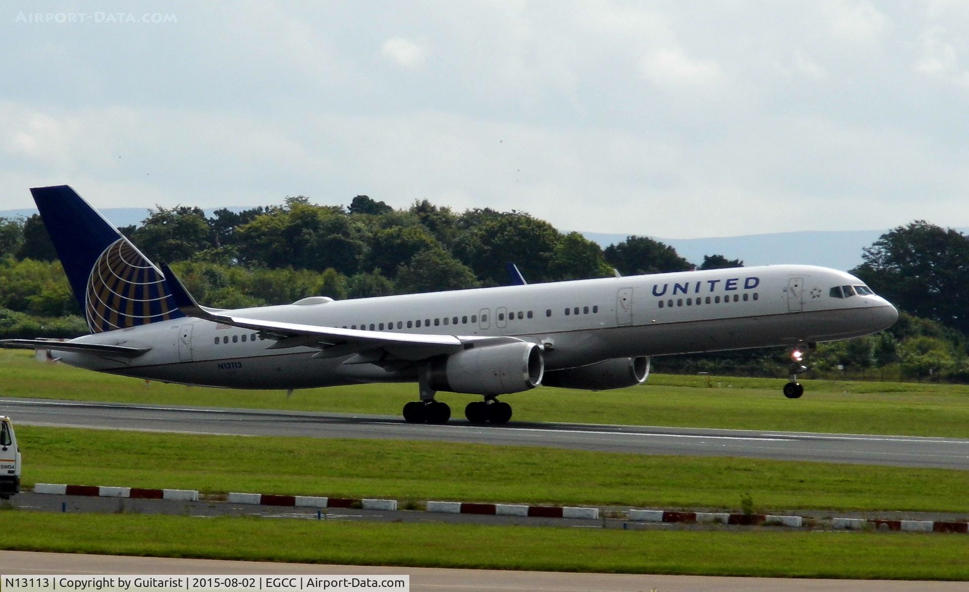 N13113, 1995 Boeing 757-224 C/N 27555, At Manchester
