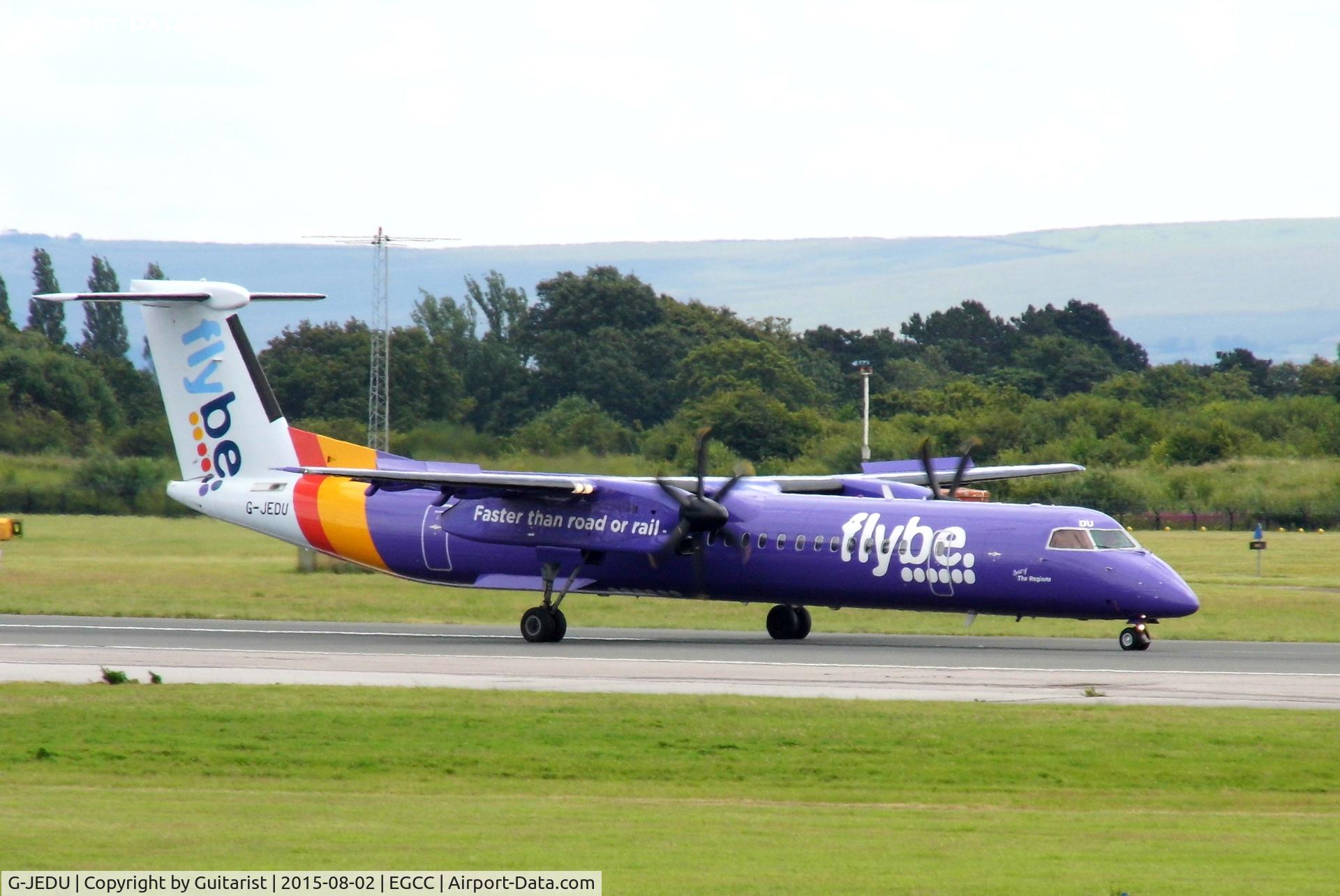 G-JEDU, 2004 De Havilland Canada DHC-8-402Q Dash 8 C/N 4089, At Manchester