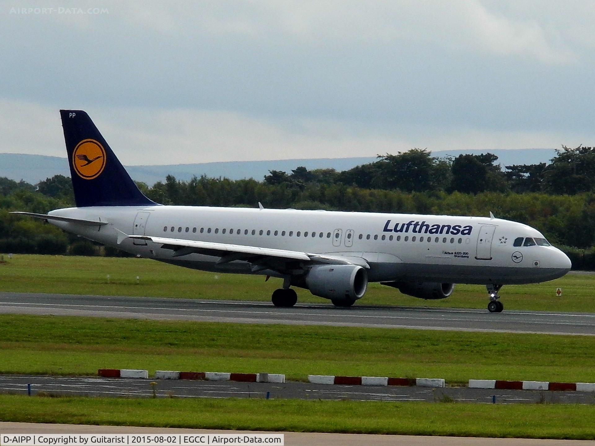 D-AIPP, 1990 Airbus A320-211 C/N 110, At Manchester