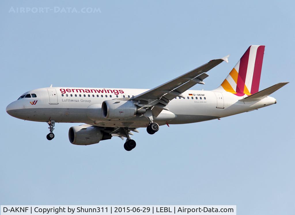 D-AKNF, 1997 Airbus A319-112 C/N 0646, Landing rwy 25R