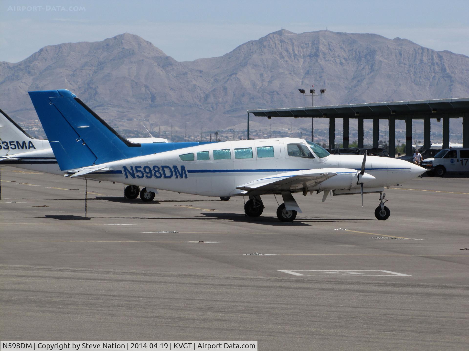 N598DM, 1979 Cessna 402C C/N 402C0114, SAG Inc. (Albuquerque, NM) 1979 Cessna 402C visiting @ North Las Vegas Airport, NV