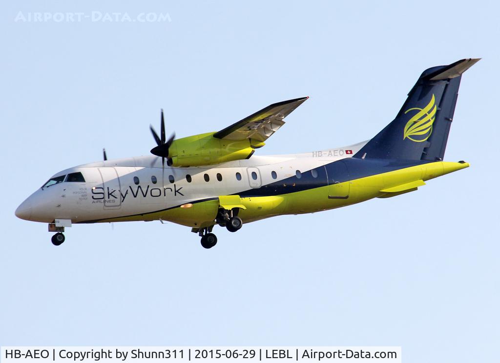 HB-AEO, 1995 Dornier 328-100 C/N 3061, Landing rwy 25R