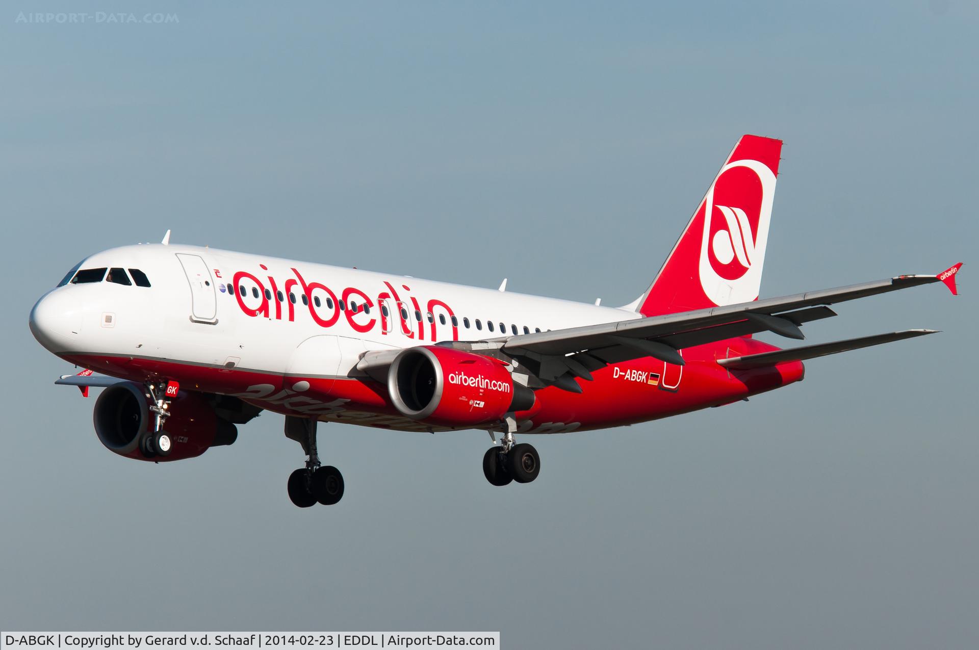 D-ABGK, 2008 Airbus A319-112 C/N 3447, Düsseldorf, Februari 2014