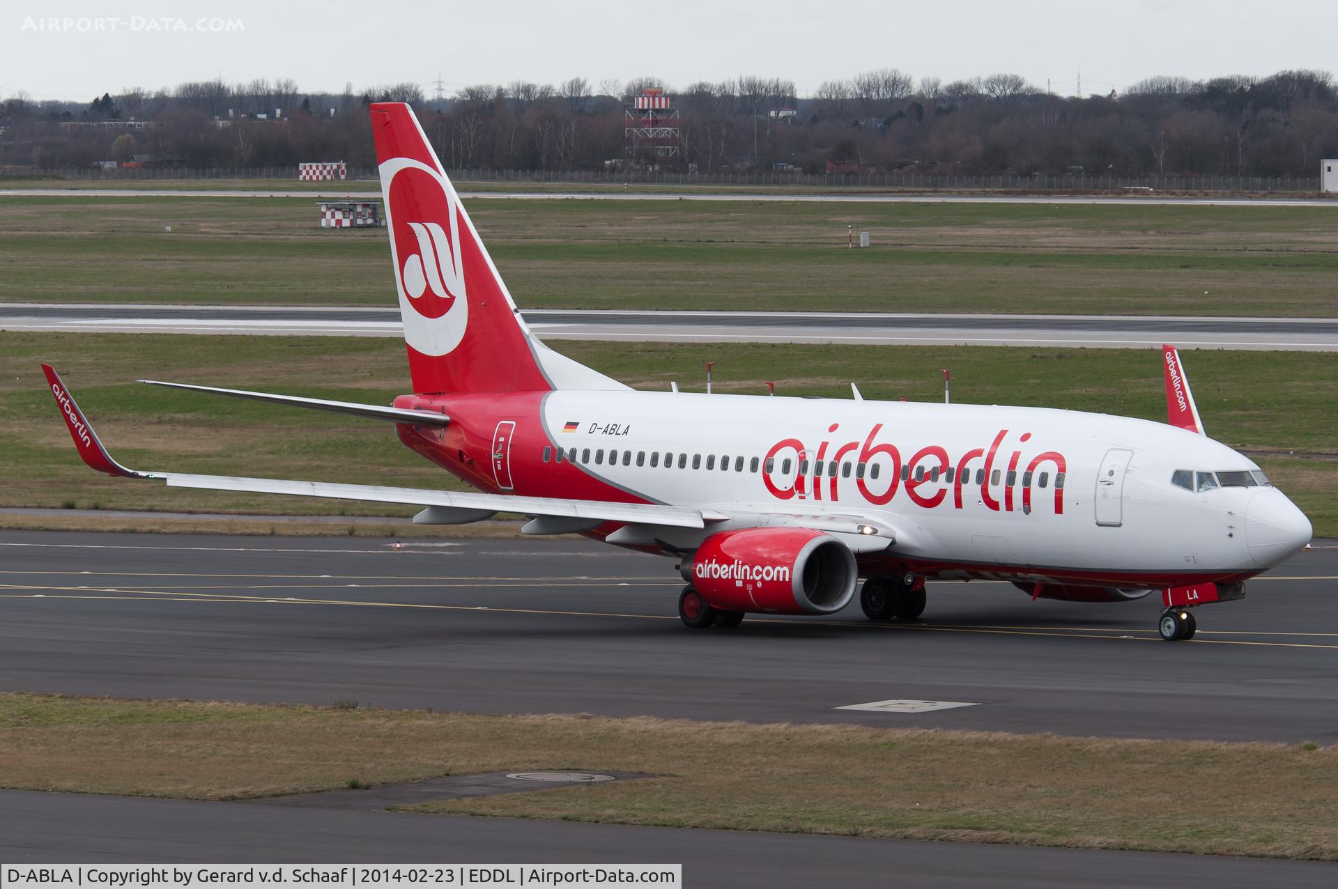 D-ABLA, 2007 Boeing 737-76J C/N 36114, Düsseldorf, Februari 2014