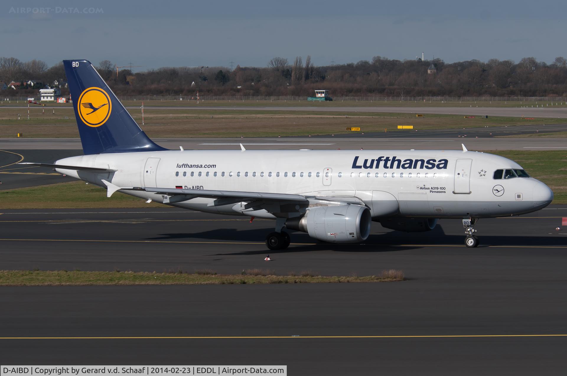 D-AIBD, 2010 Airbus A319-112 C/N 4455, Düsseldorf, Februari 2014
