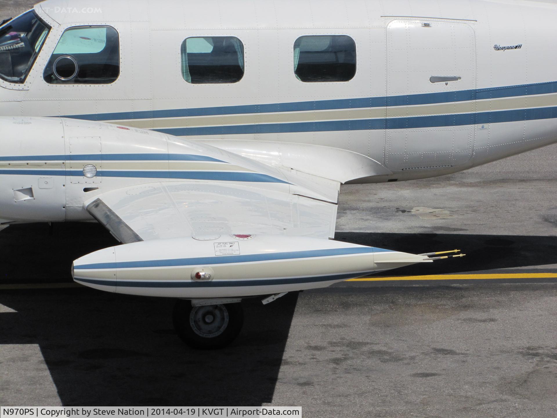 N970PS, 1979 Piper PA-31T C/N 31T-8020023, Huron, SD-based 1979 PA-31T on transient ramp @ North Las Vegas Airport, NV [CLOSE-UP CABIN AREA]