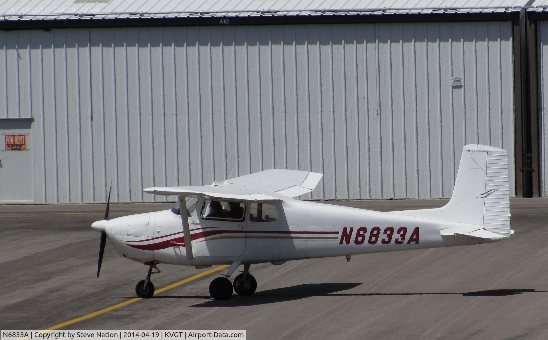 N6833A, 1956 Cessna 172 C/N 28933, Chapter 163 Flying Club 1956 straight-tail Cessna 172 @ North Las Vegas Airport, NV home base