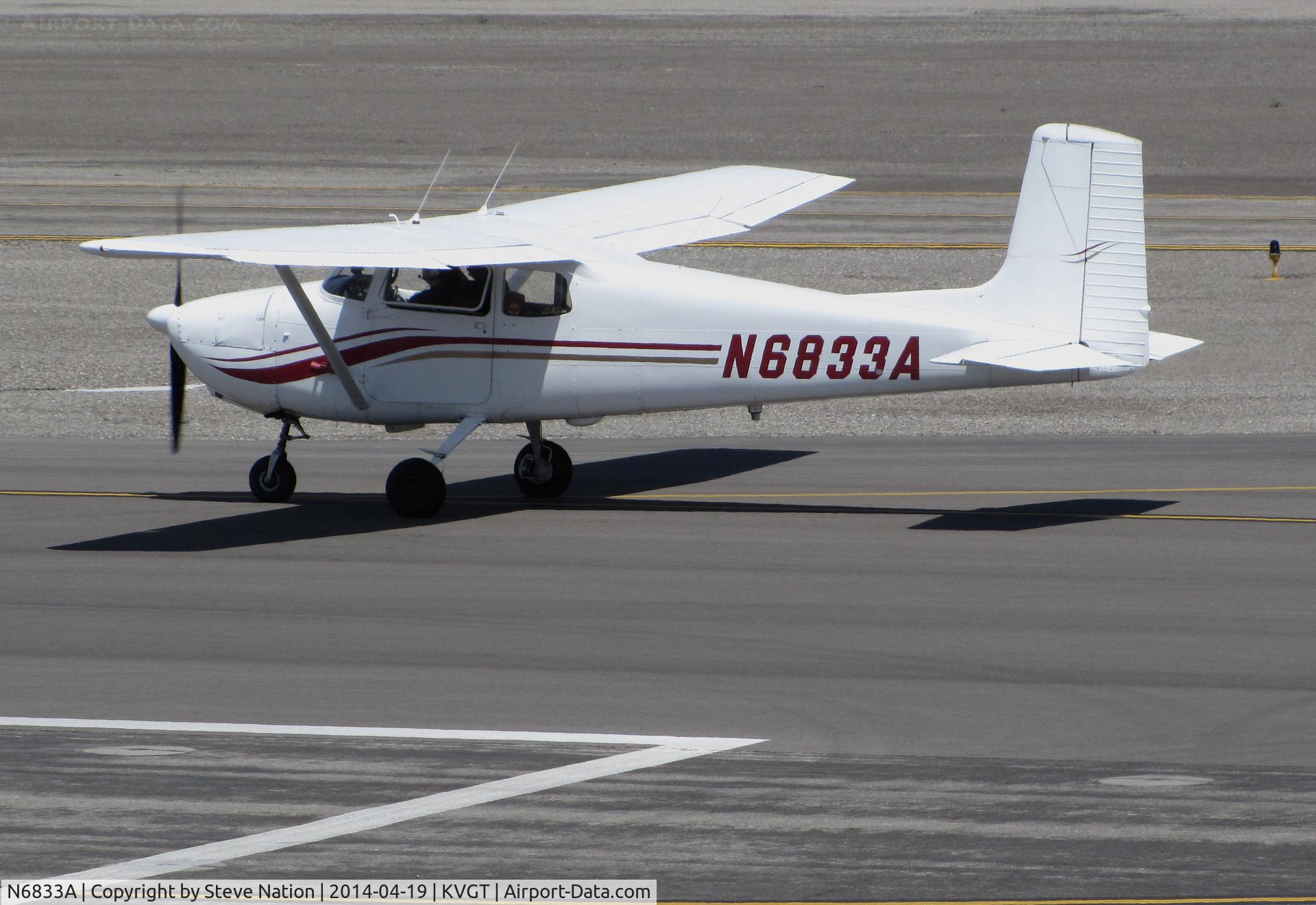 N6833A, 1956 Cessna 172 C/N 28933, Chapter 163 Flying Club 1956 straight-tail Cessna 172 @ North Las Vegas Airport, NV home base