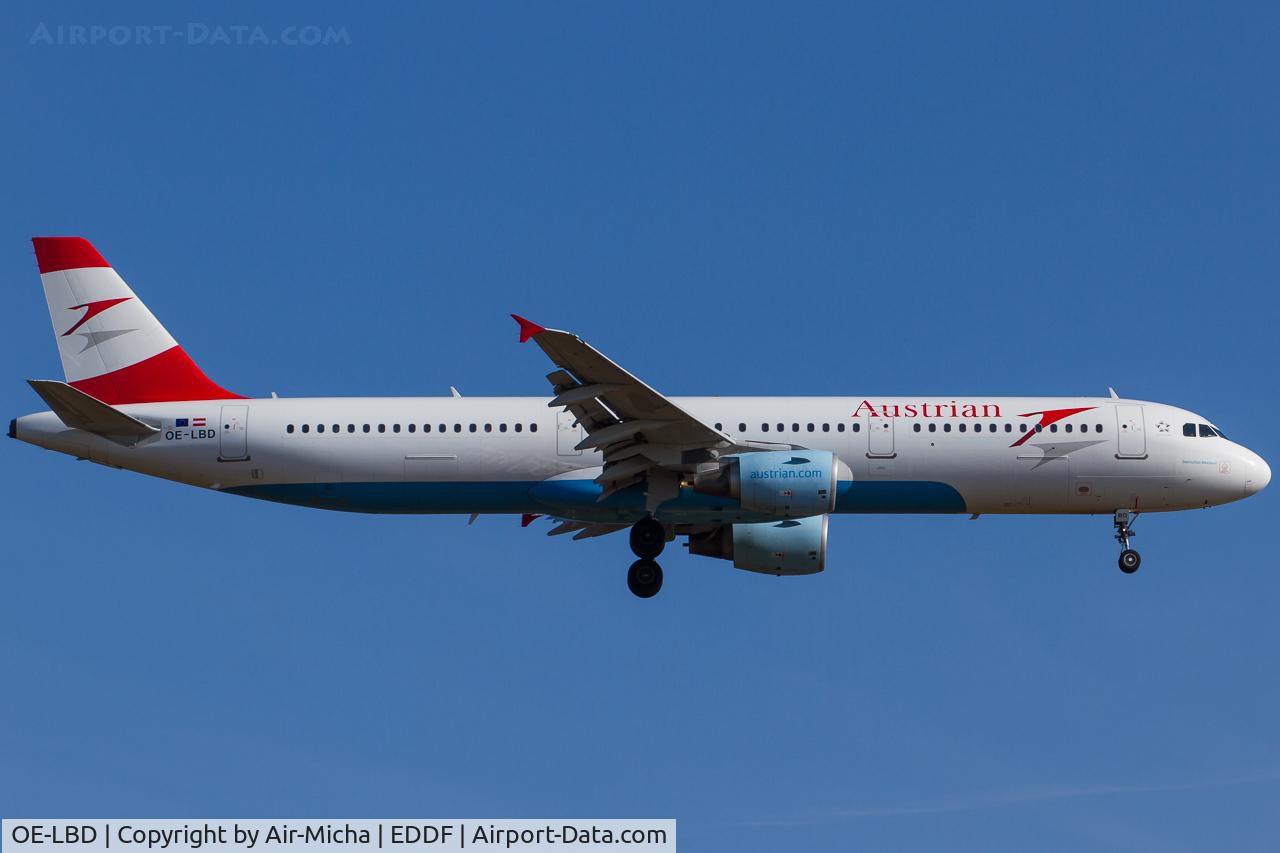 OE-LBD, 1998 Airbus A321-211 C/N 920, Austrian Airlines