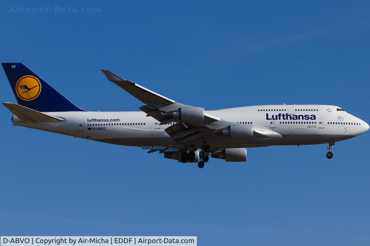 D-ABVO, 1996 Boeing 747-430 C/N 28086, Lufthansa