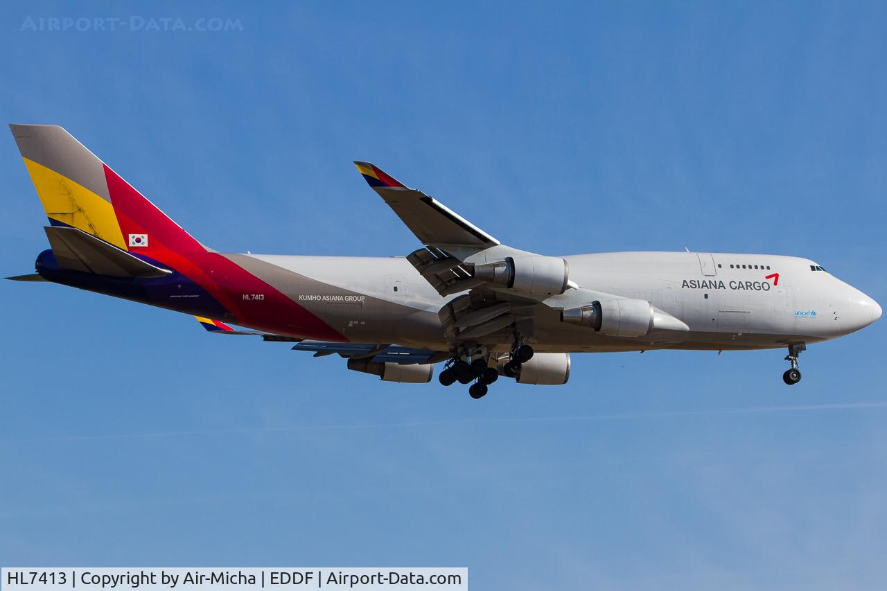HL7413, 1991 Boeing 747-48ESF C/N 25405, Asiana Airlines