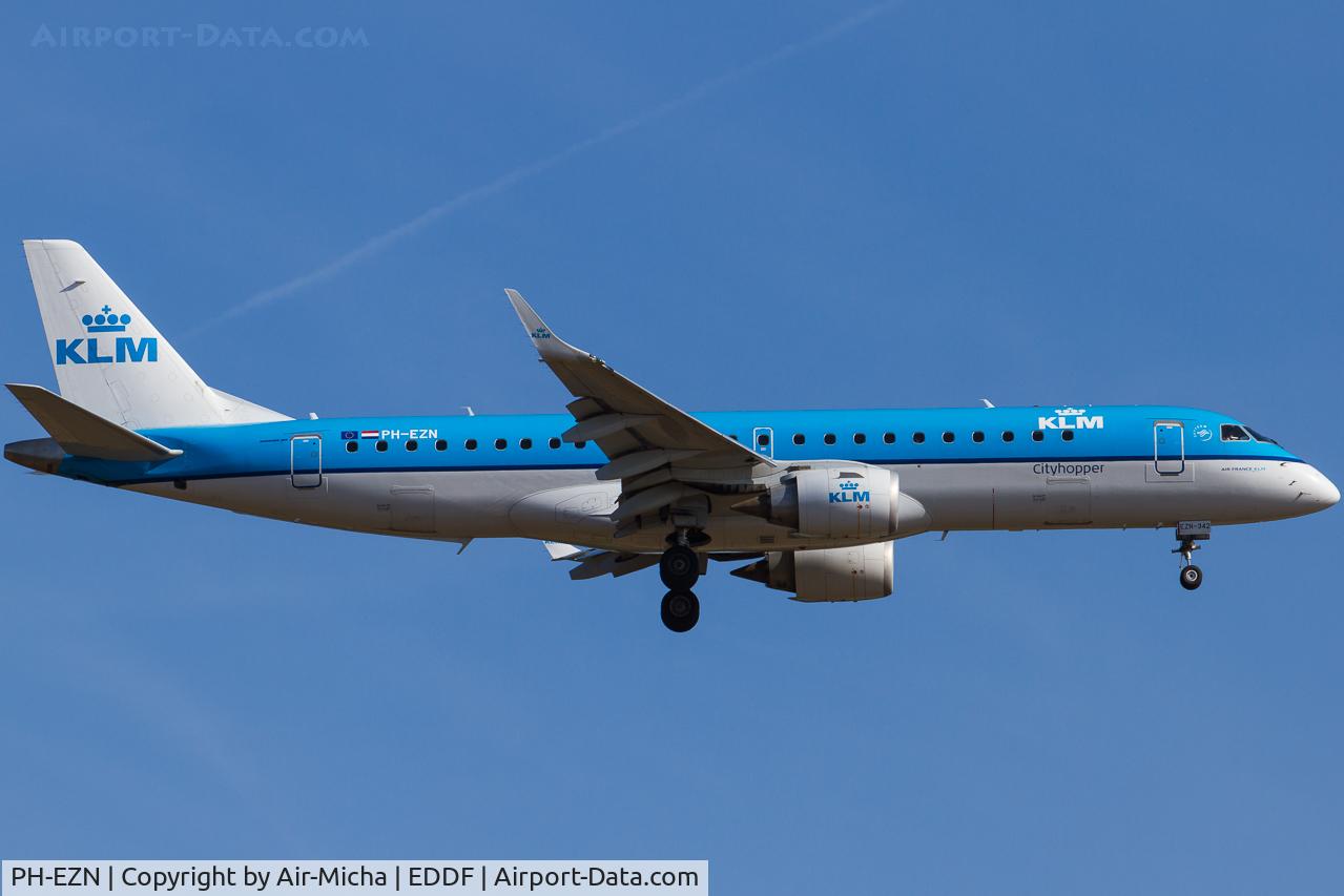 PH-EZN, 2010 Embraer 190LR (ERJ-190-100LR) C/N 19000342, KLM Cityhopper