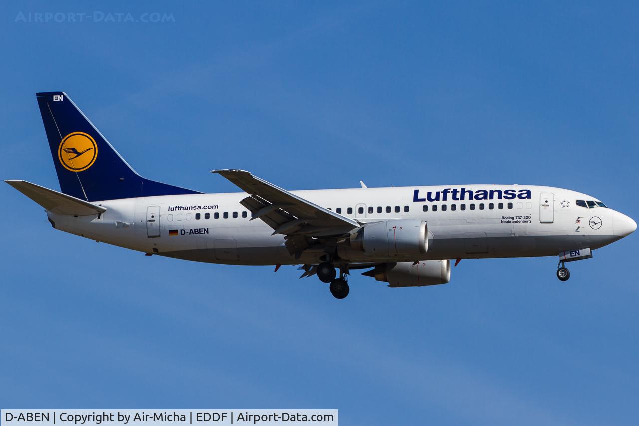 D-ABEN, 1991 Boeing 737-330 C/N 26428, Lufthansa