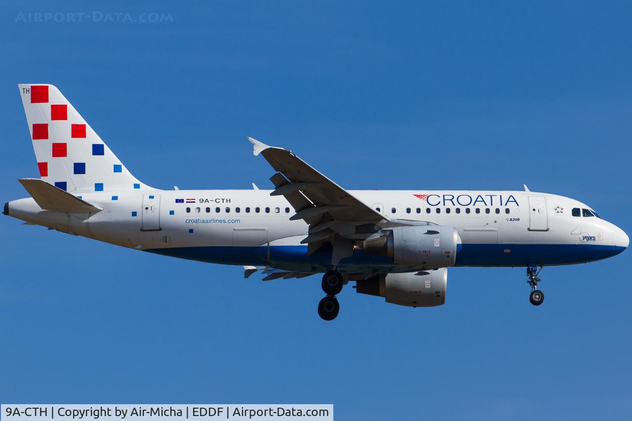 9A-CTH, 1998 Airbus A319-112 C/N 833, Croatia Airlines
