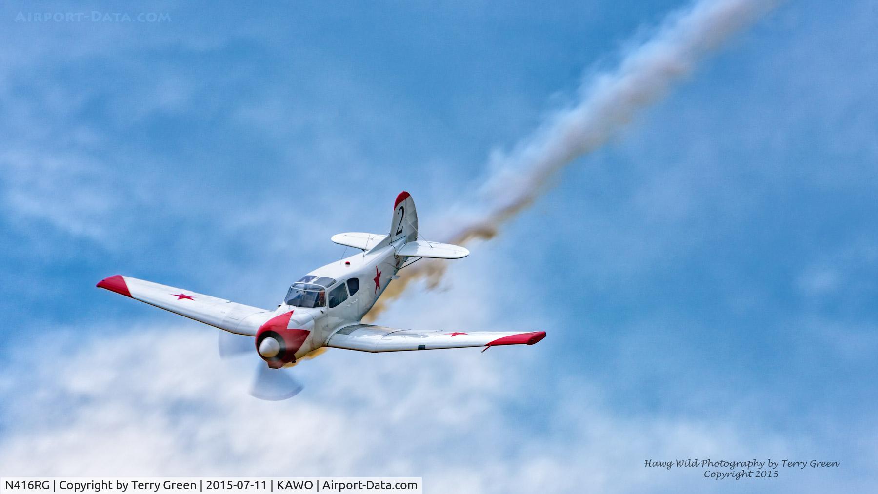 N416RG, 1975 Yakovlev Yak-18 C/N 5200208, 2015 Arlington Washington Fly-In