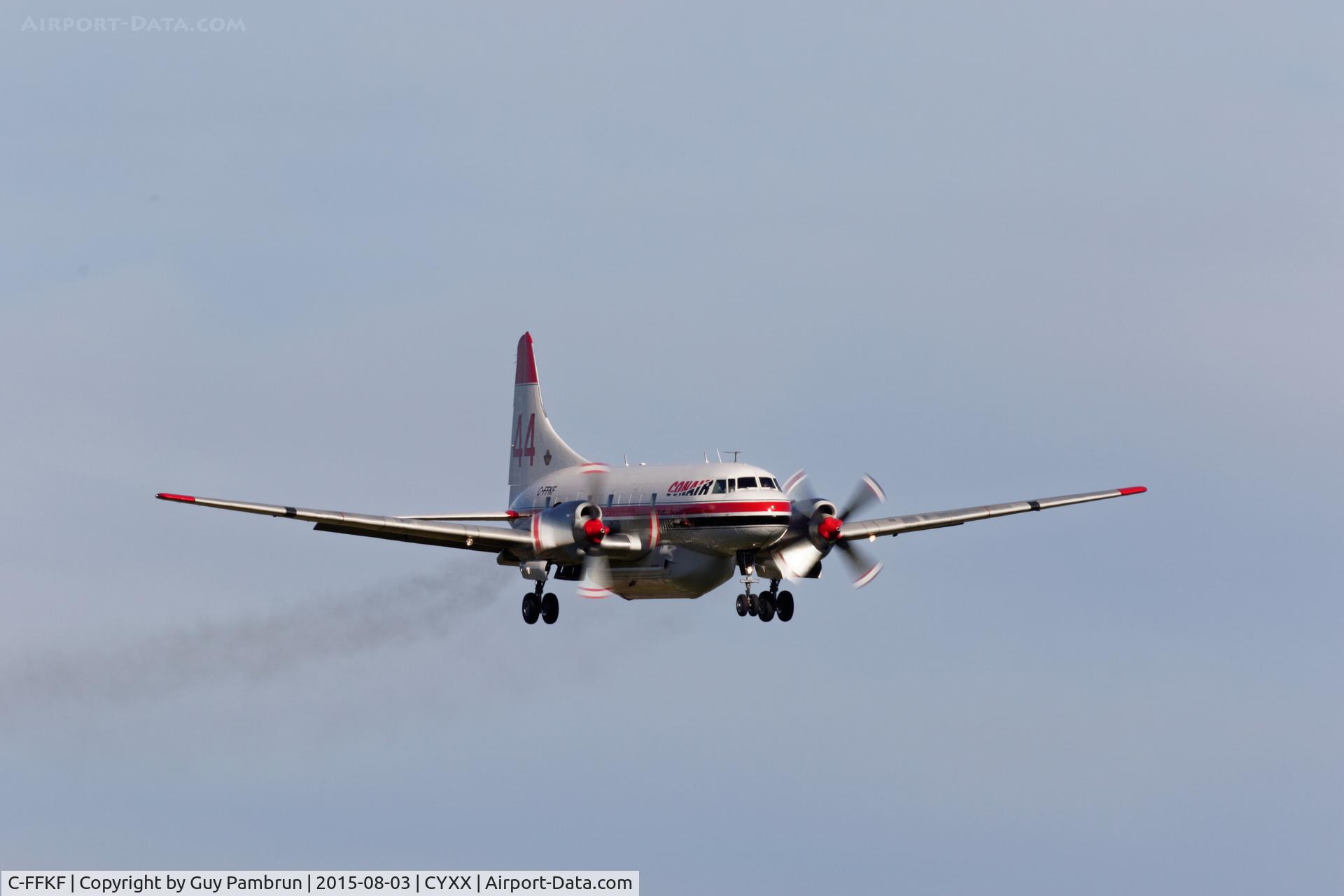 C-FFKF, 1954 Convair CV-340-31 (CV-5800 C/N 179, Landing