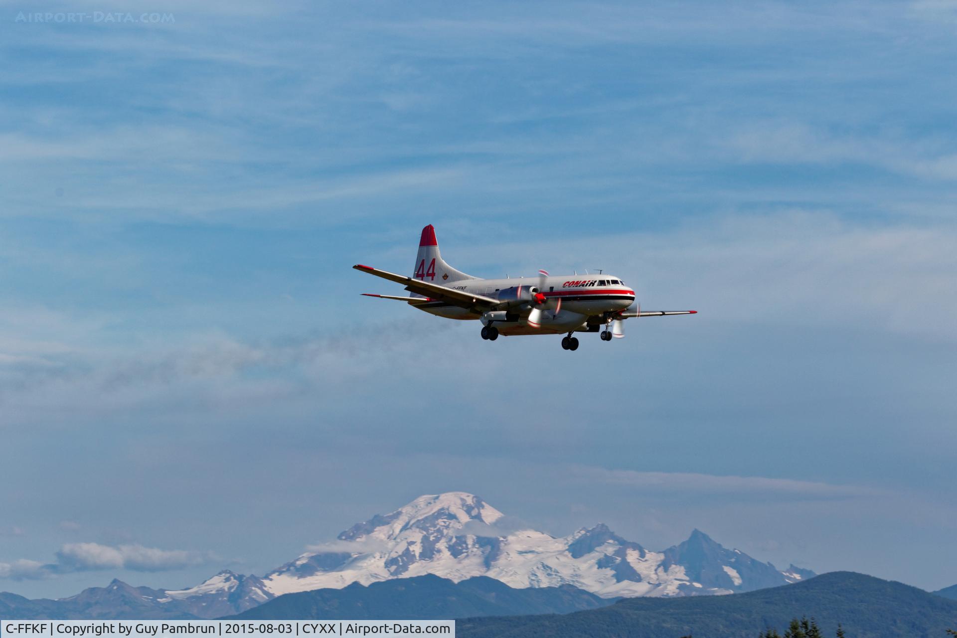 C-FFKF, 1954 Convair CV-340-31 (CV-5800 C/N 179, Landing