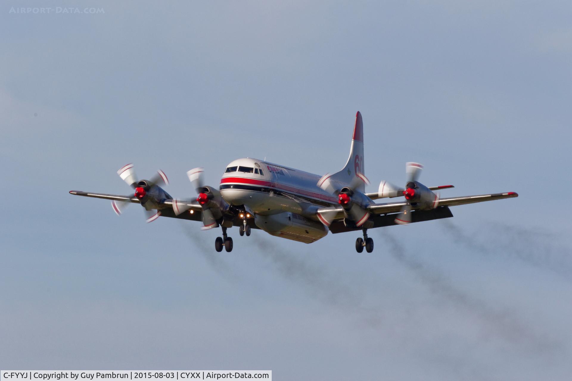C-FYYJ, 1961 Lockheed L-188A(F) Electra C/N 1143, Landing