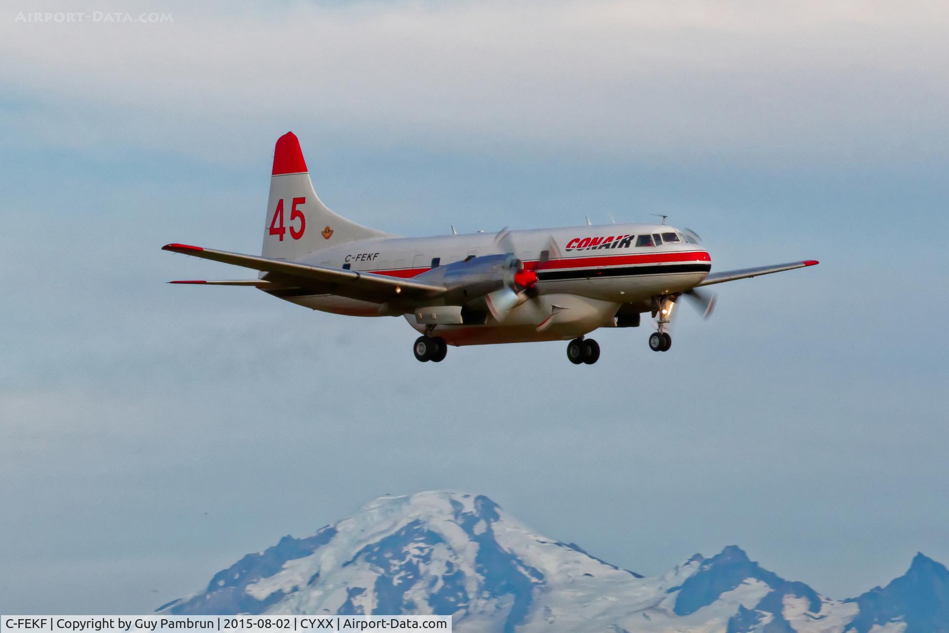 C-FEKF, 1953 Convair 340-32 C/N 80, Landing