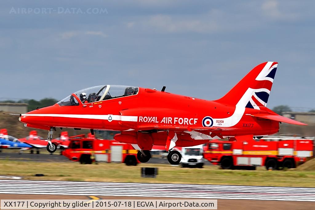 XX177, 1977 Hawker Siddeley Hawk T.1 C/N 024/312024, Landing after another fine display