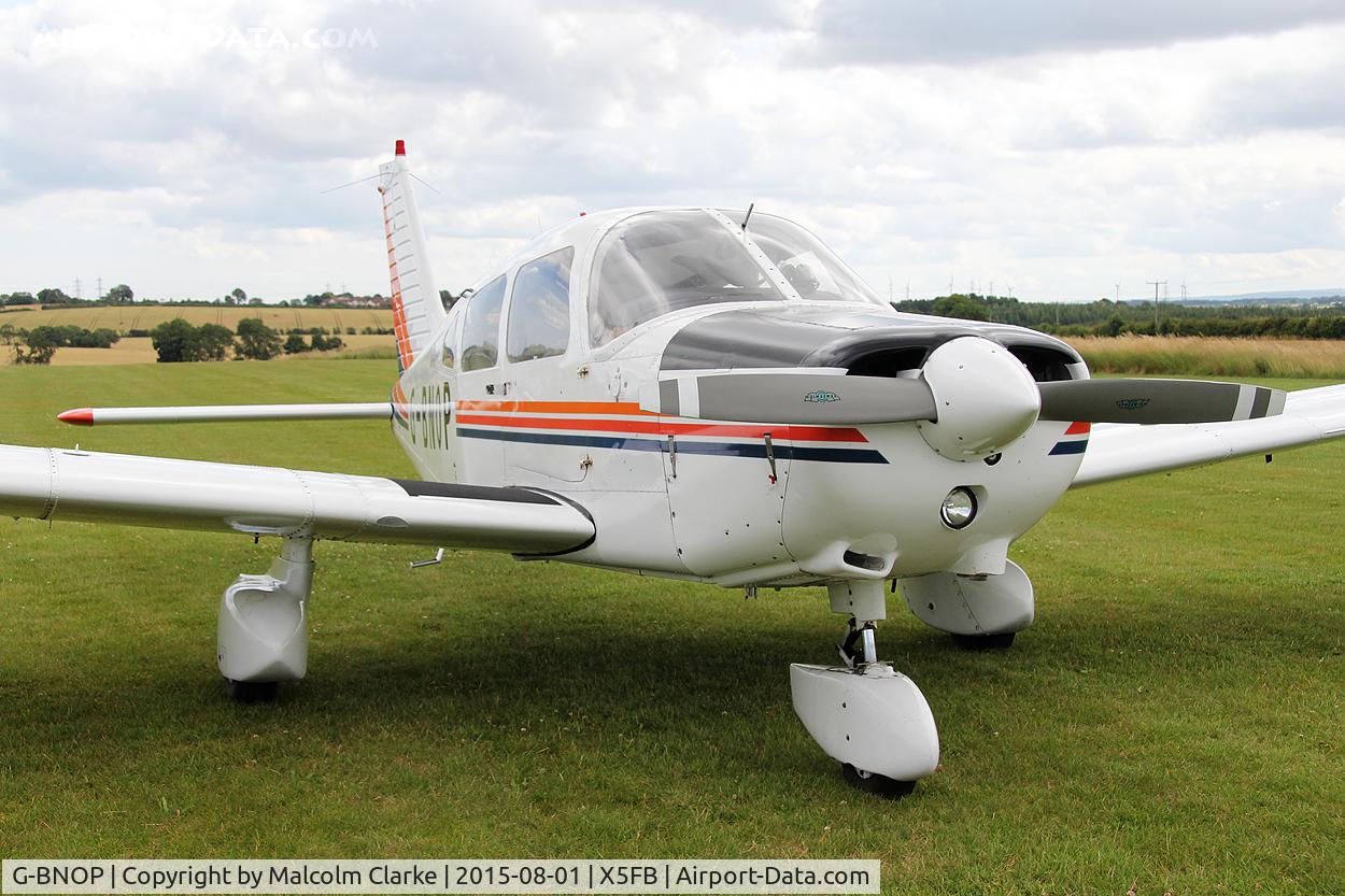G-BNOP, 1987 Piper PA-28-161 Cherokee Warrior II C/N 2816027, Piper PA-28-161 Warrior ll at Fishburn Airfield, August 1st 2013.