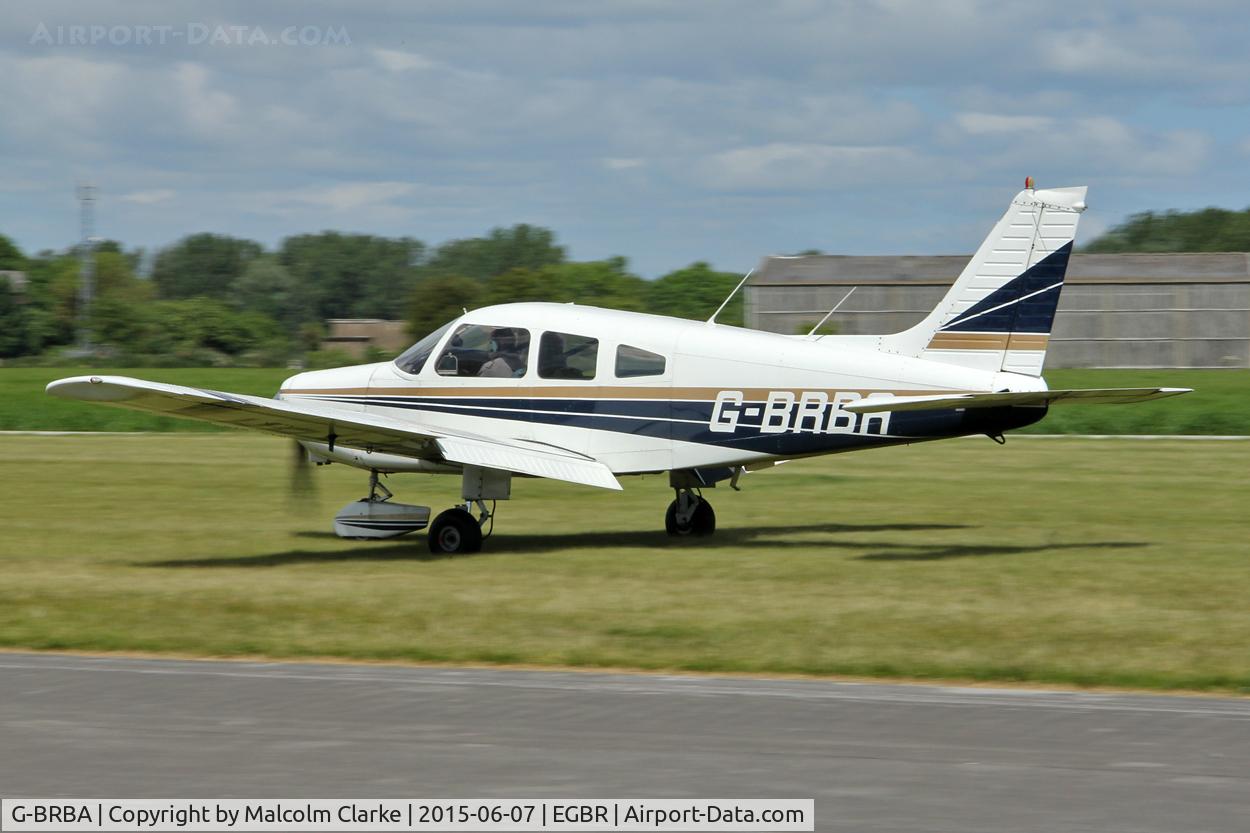 G-BRBA, 1979 Piper PA-28-161 Cherokee Warrior II C/N 28-7916109, Piper PA-28-161 Cherokee Warrior II at The Real Aeroplane Club's Radial Engine Aircraft Fly-In, Breighton Airfield, June 7th 2015.