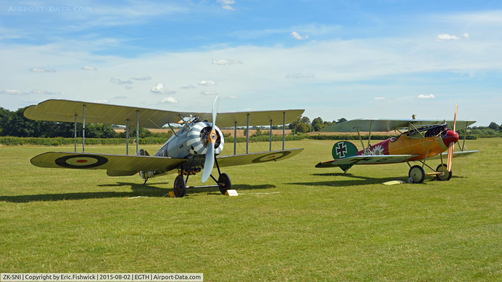 ZK-SNI, 2011 The Vintage Aviator Sopwith 7F-1 Snipe Replica C/N 0112, 5. A pair of superb TVAL replica WW1 bi-planes at the Shuttleworth Wings and Wheels Airshow, Aug. 2015.