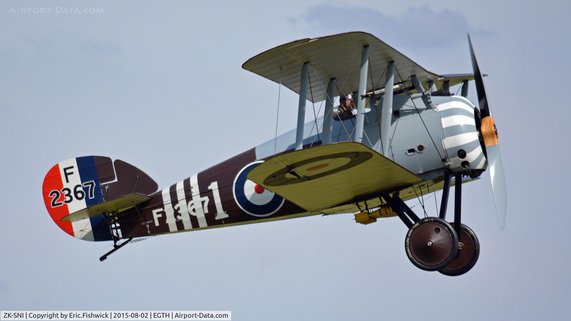 ZK-SNI, 2011 The Vintage Aviator Sopwith 7F-1 Snipe Replica C/N 0112, 42. ZK-SNI in display mode at The Shuttleworth Wings and Wheels Airshow, Aug. 2015.