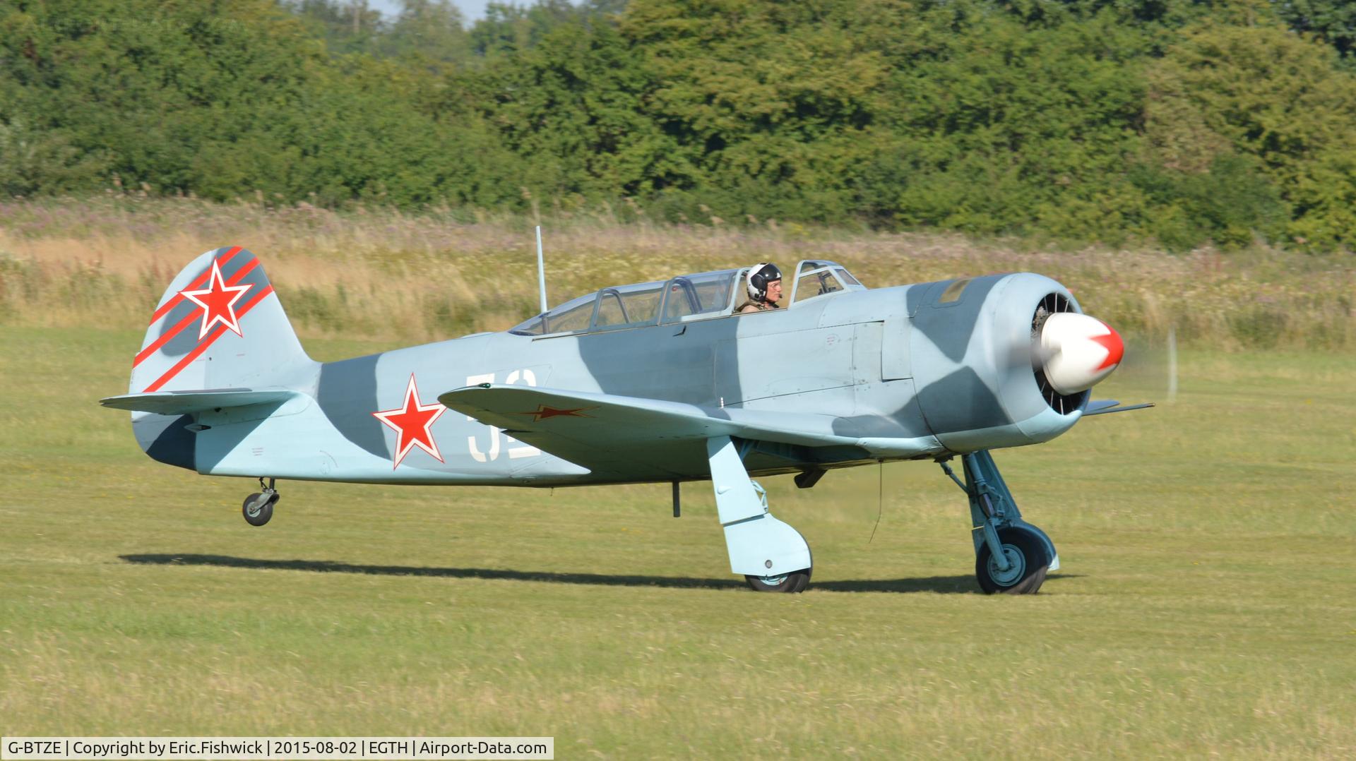 G-BTZE, 1955 Let C-11 (Yak-11) C/N 171312, 3. G-BTZE at The Shuttleworth Wings and Wheels Airshow, Aug. 2015.