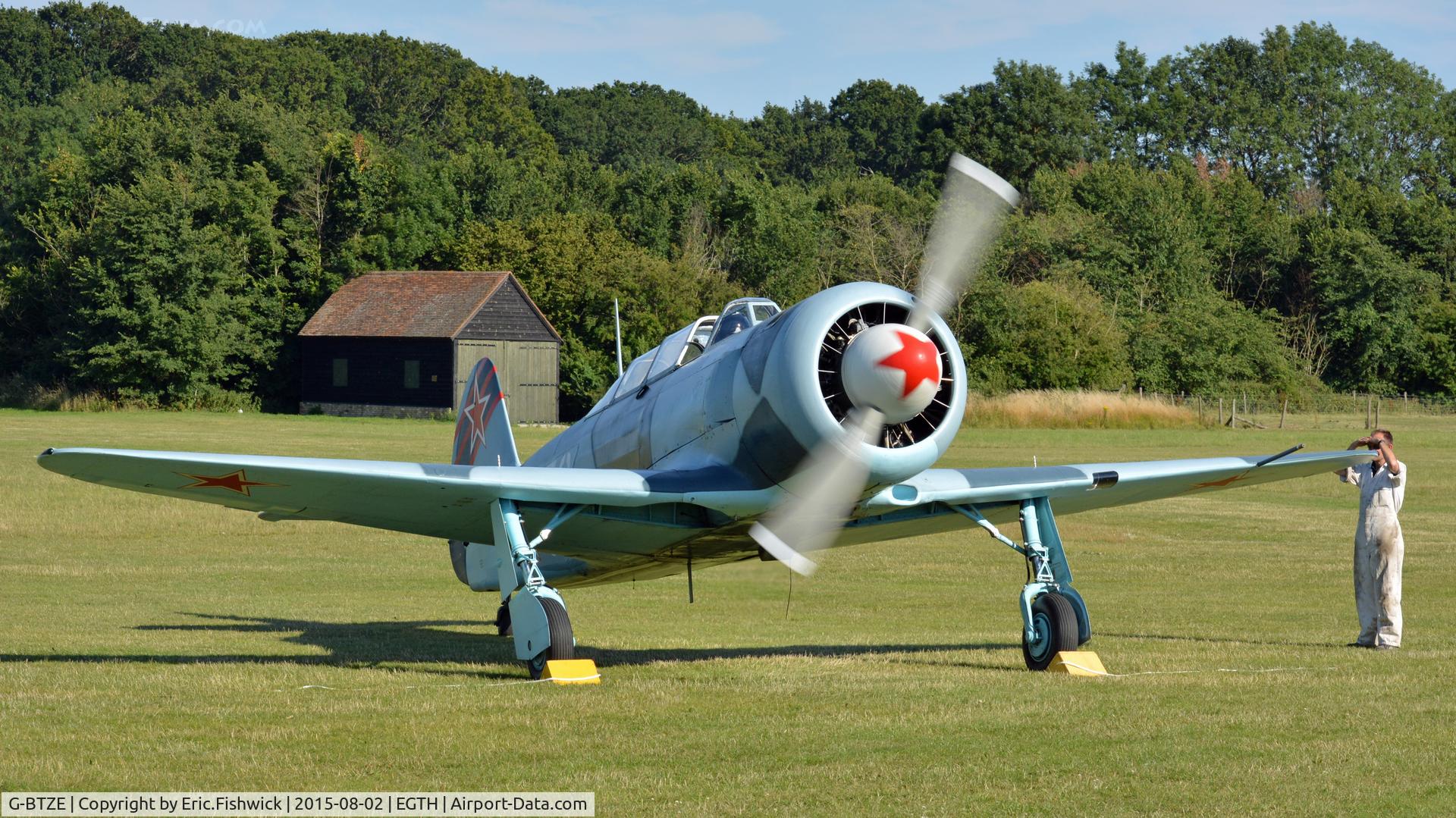 G-BTZE, 1955 Let C-11 (Yak-11) C/N 171312, 4. G-BTZE at The Shuttleworth Wings and Wheels Airshow, Aug. 2015.