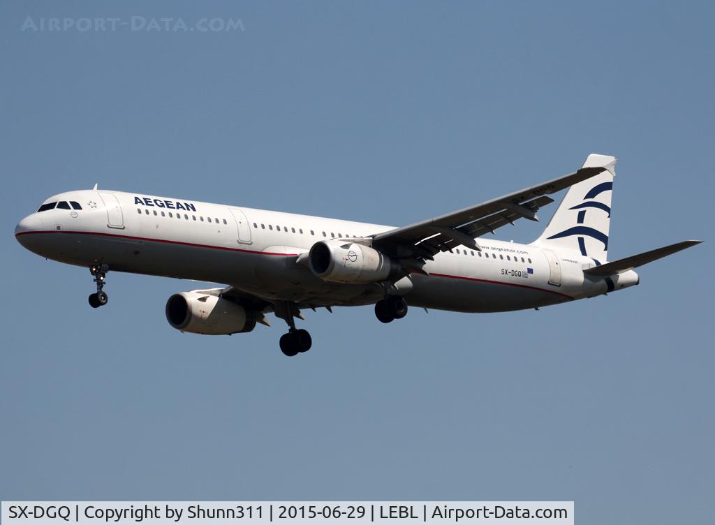 SX-DGQ, 2007 Airbus A321-232 C/N 3322, Landing rwy 25R