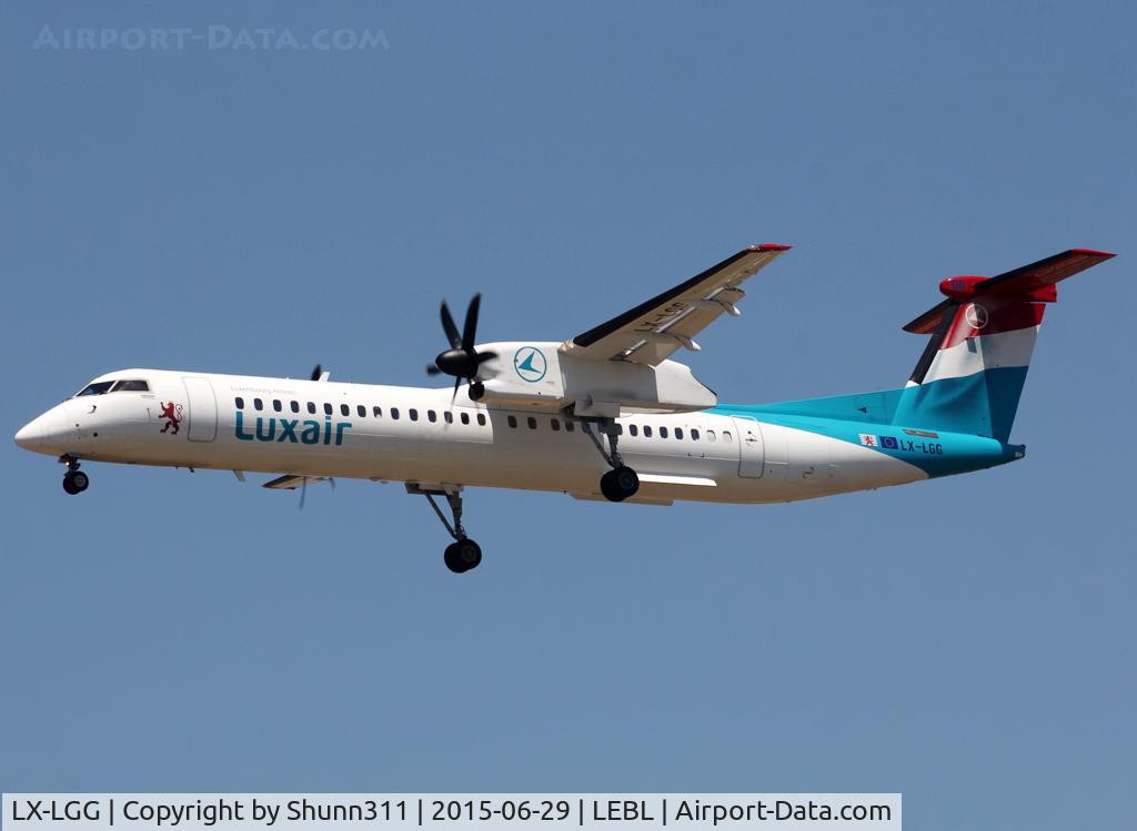 LX-LGG, 2012 Bombardier DHC-8-402Q Dash 8 Dash 8 C/N 4418, Landing rwy 25R